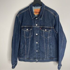 Levi’s Standard Denim Jean Trucker Jacket Mens Large Blue